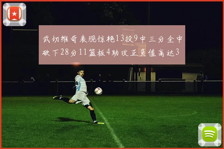 武切维奇表现惊艳13投9中三分全中砍下28分11篮板4助攻正负值高达35